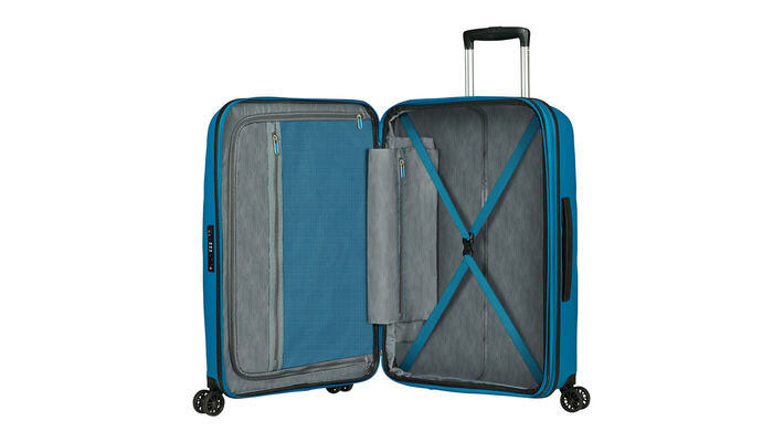 Organisation intérieure avec poche tablier zippée supplémentaire