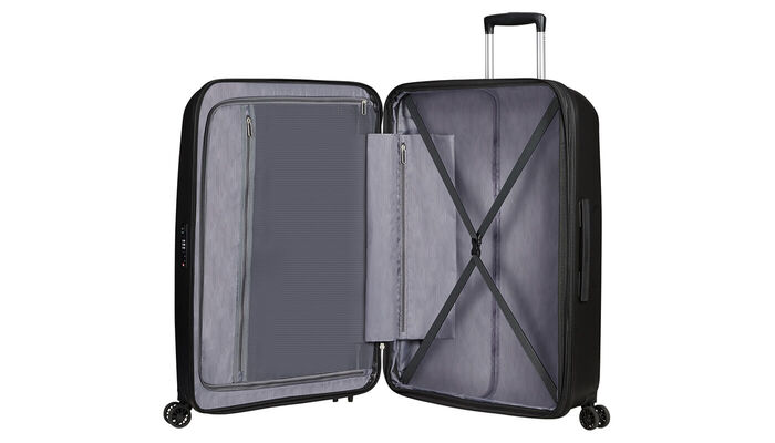 Organisation intérieure avec poche tablier zippée supplémentaire