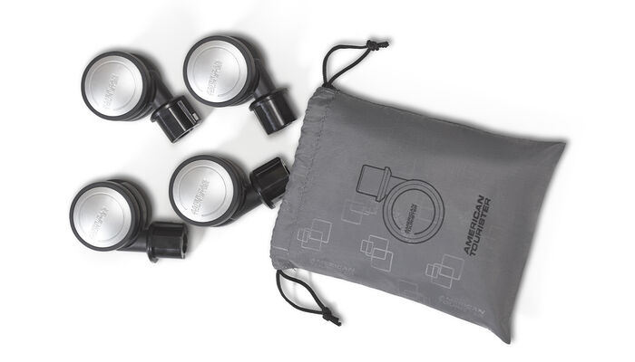 Inklusive Aufbewahrungstasche für die Rollen