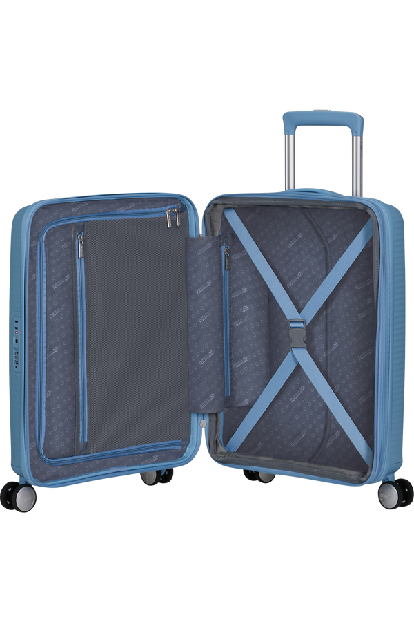 American Tourister SoundBox Spinner TSA Expandable 55cm  Sea Shimmer