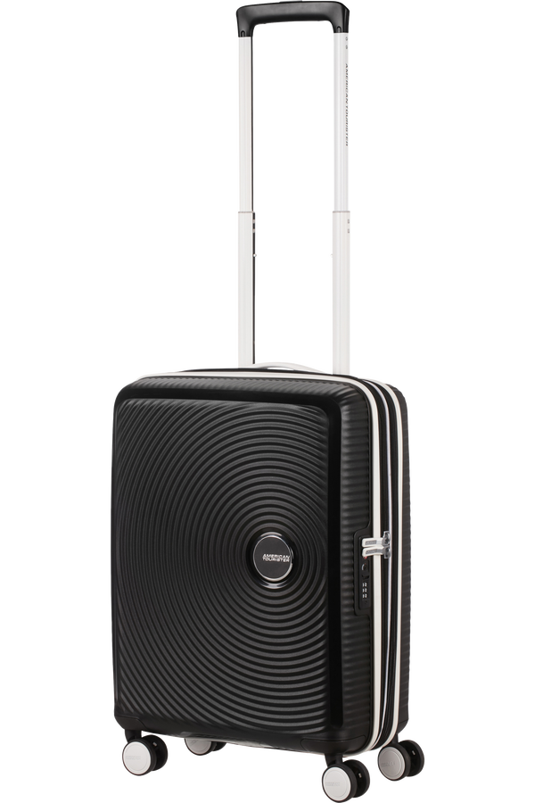 American Tourister Soundbox Spinner TSA Expandable 55cm  Black/White