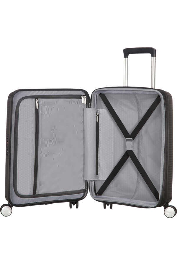 American Tourister Soundbox Spinner erweiterbar 55cm Bass Black