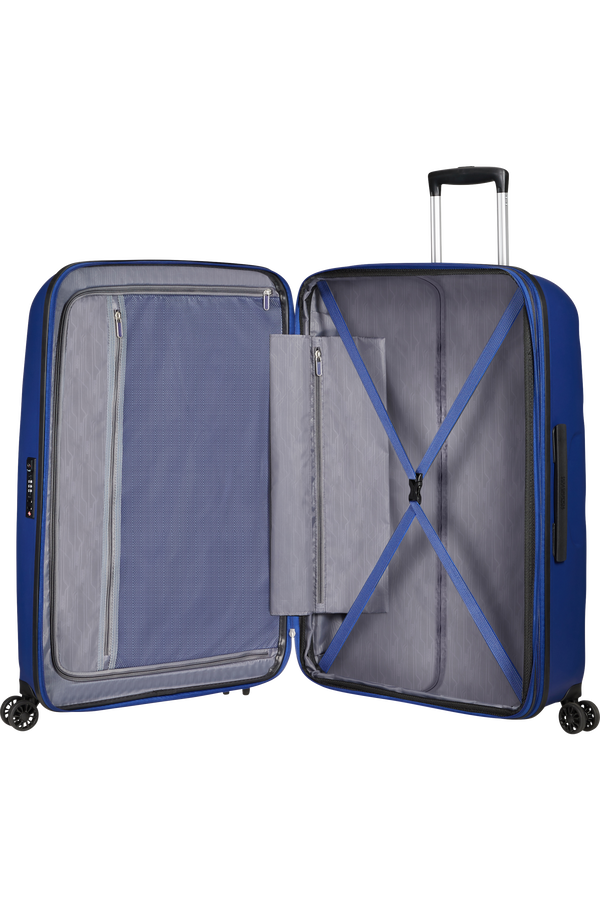 American Tourister Bon Air Dlx Spinner TSA Expandable 75cm  Bleu marine fonc&eacute;