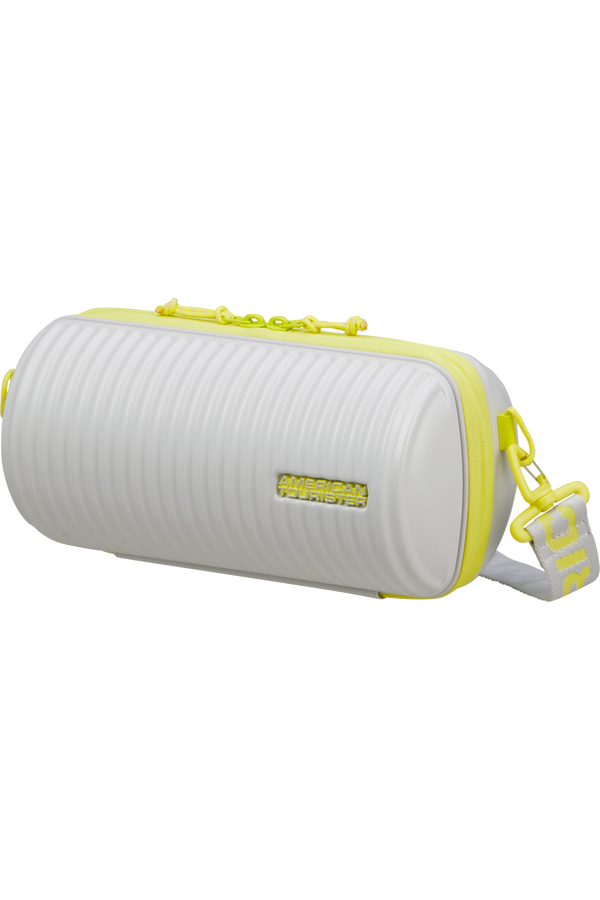 American Tourister Rollio Cross Body  Light Grey/Lime