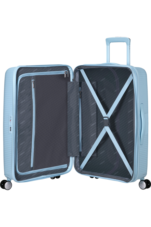 American Tourister SoundBox Spinner TSA Expandable 67cm  Pastel Blue