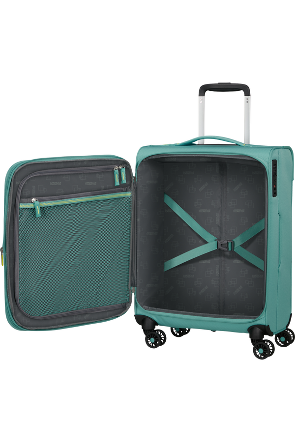 American Tourister Aerospin Spinner Expandable S  Dusty Turquoise