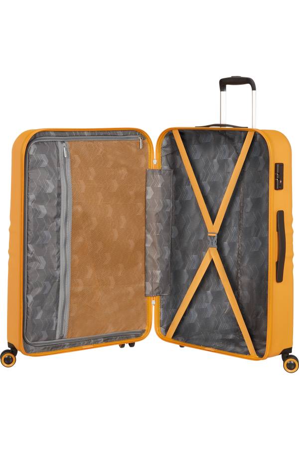 American Tourister Wavetwister Spinner TSA 77cm  Jaune