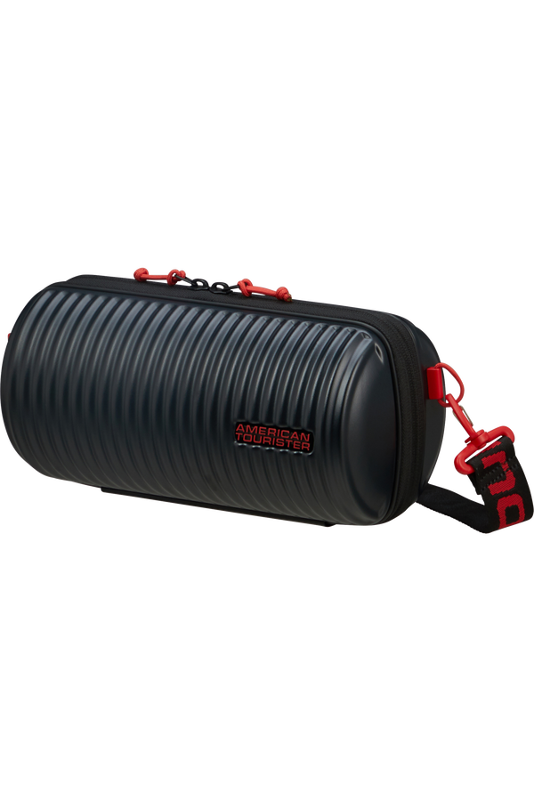 American Tourister Rollio Cross Body  Noir/Rouge