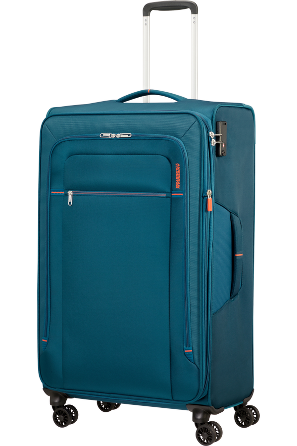 American Tourister Crosstrack Spinner Expandable 79cm  Navy/Orange