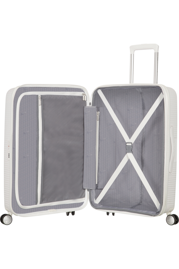 American Tourister Soundbox Spinner erweiterbar 77cm Pure White