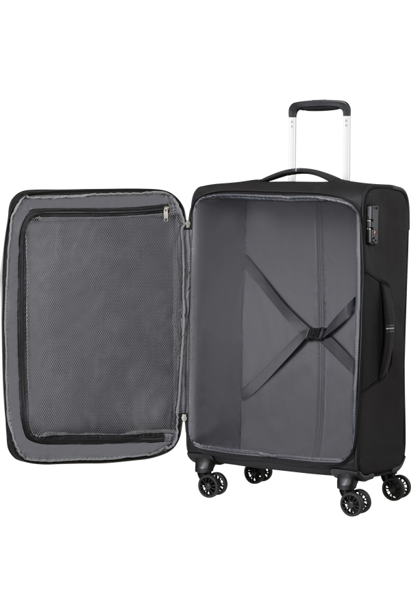 American Tourister Crosstrack Spinner Expandable 67cm  Noir/Gris