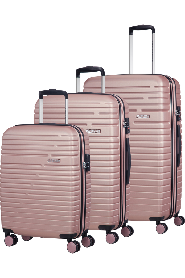 American Tourister Aero Racer 3 PC Set A  Rose