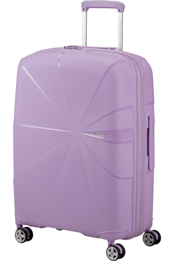 American Tourister Starvibe Spinner Expandable TSA 67cm Digital Lavender