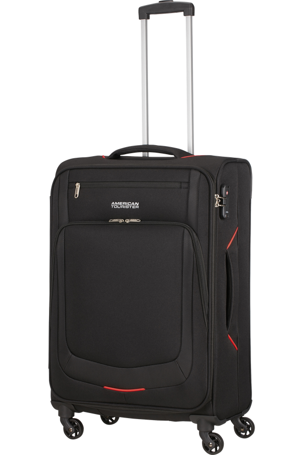 American Tourister Summer Session Spinner TSA M  Noir/Rouge