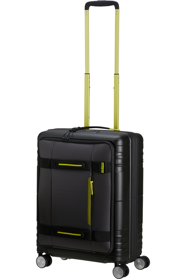 American Tourister Hello Cabin Spinner Exp Coated 55cm  Black/Lime