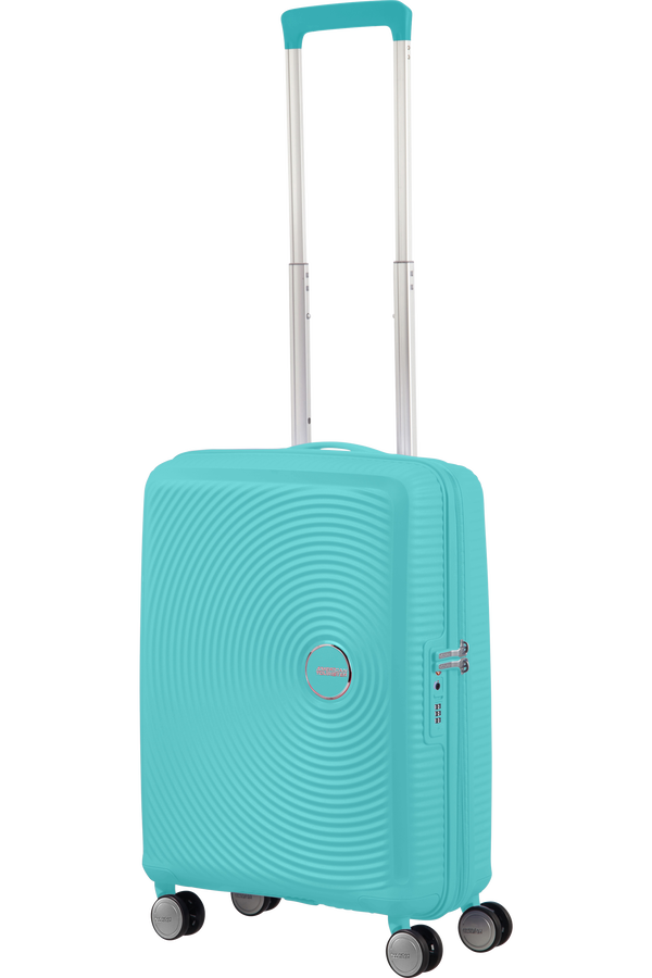 American Tourister Soundbox Spinner TSA Expandable 55cm  Poolside Blue