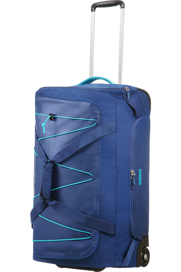 American Tourister Road Quest Duffle with Wheels M  Deep Water Blue