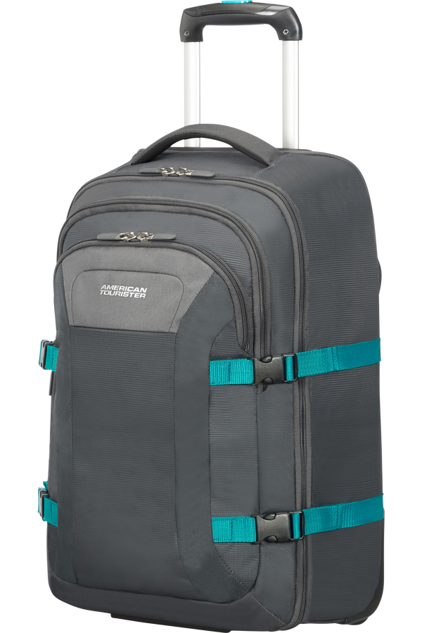 American Tourister Road Quest Laptop Rucksack mit Rollen 39.6cm/15.6inch  Grey/Turquoise