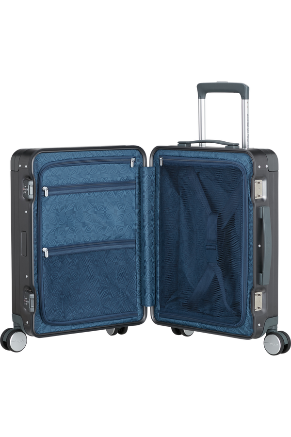 American Tourister Soundbox Alu Spinner TSA 55cm  Brushed Anthracite
