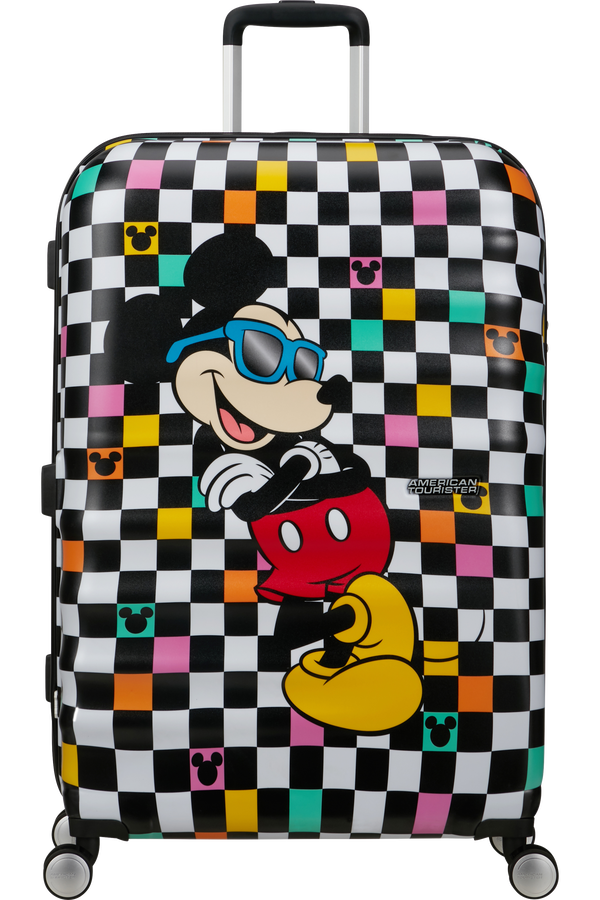 American Tourister Disney Wavebreaker Spinner TSA Disney Fl 77cm  Mickey Check