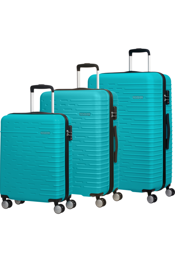 American Tourister Hyperdash 3 PC Set A  Aqua Turquoise