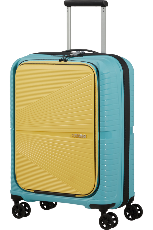 American Tourister Airconic Spinner Frontloader 15.6' 55cm  Surf Blue/Yellow