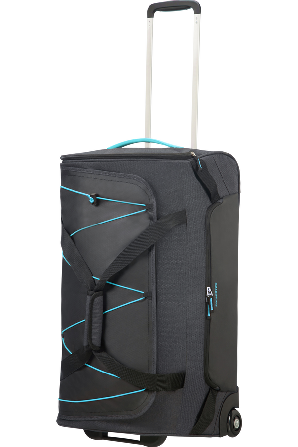 American Tourister Road Quest Duffle with Wheels M  Graphite/Turquoise
