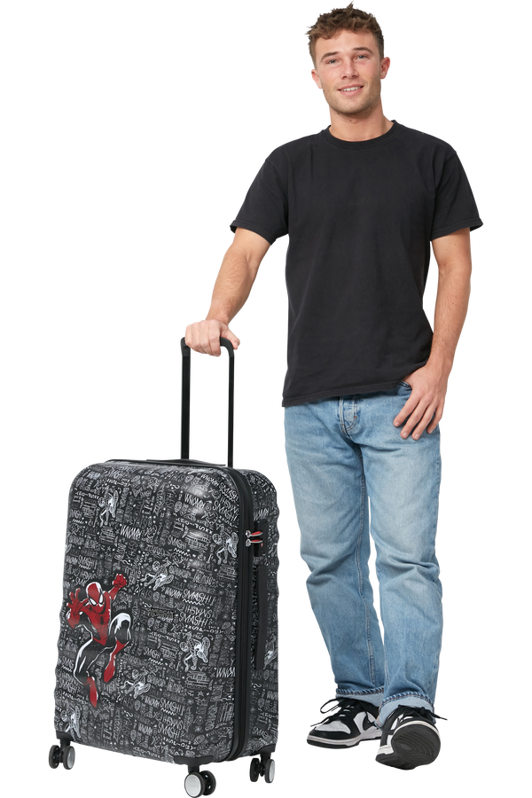 American Tourister Wavebreaker Disney Spinner 67cm  Spiderman Sketch