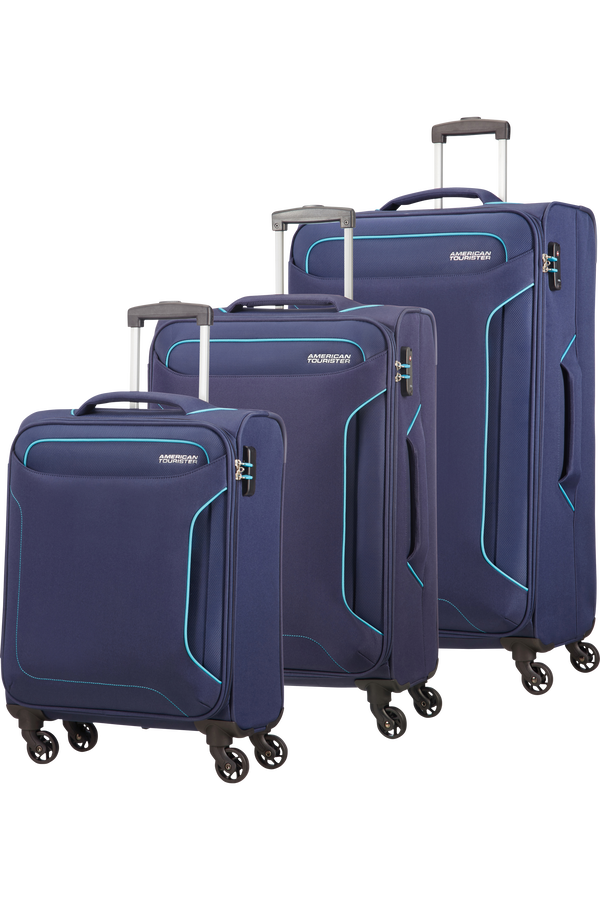American Tourister Holiday Heat 3 PC Set A  Navy