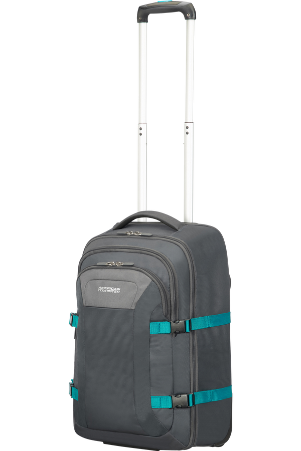 American Tourister Road Quest Laptop Rucksack mit Rollen 39.6cm/15.6inch  Grey/Turquoise