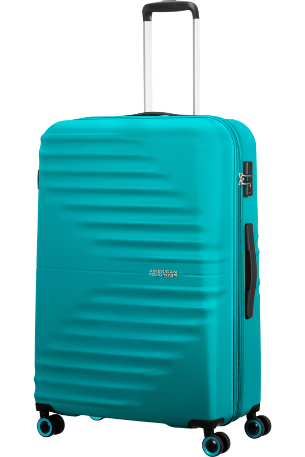 American Tourister Wavetwister Spinner TSA 77cm  Aqua Turquoise