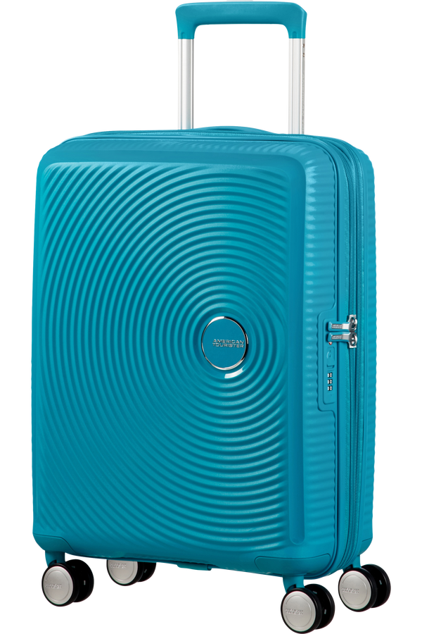 American Tourister Soundbox Spinner erweiterbar 55cm Summer Blue