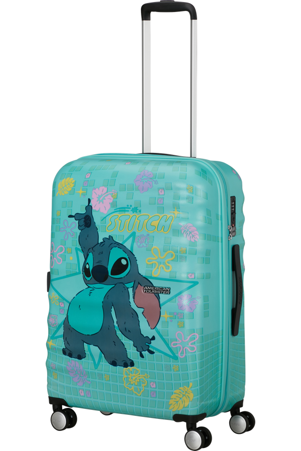 American Tourister Disney Wavebreaker Spinner TSA Disney Fl 67cm  Stitch Flower