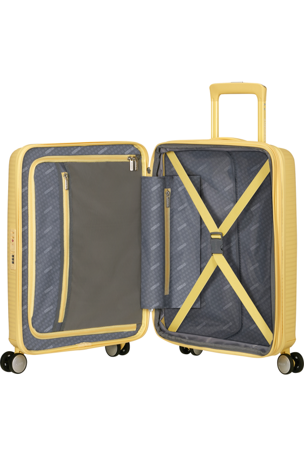 American Tourister SoundBox Spinner TSA Expandable 55cm  Pastel Yellow