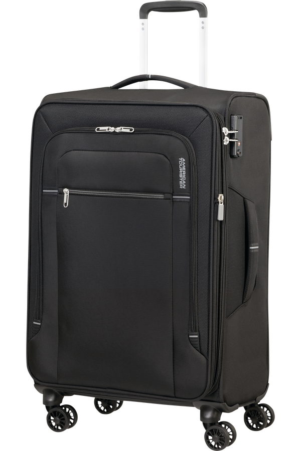 American Tourister Crosstrack Spinner Expandable 67cm  Noir/Gris