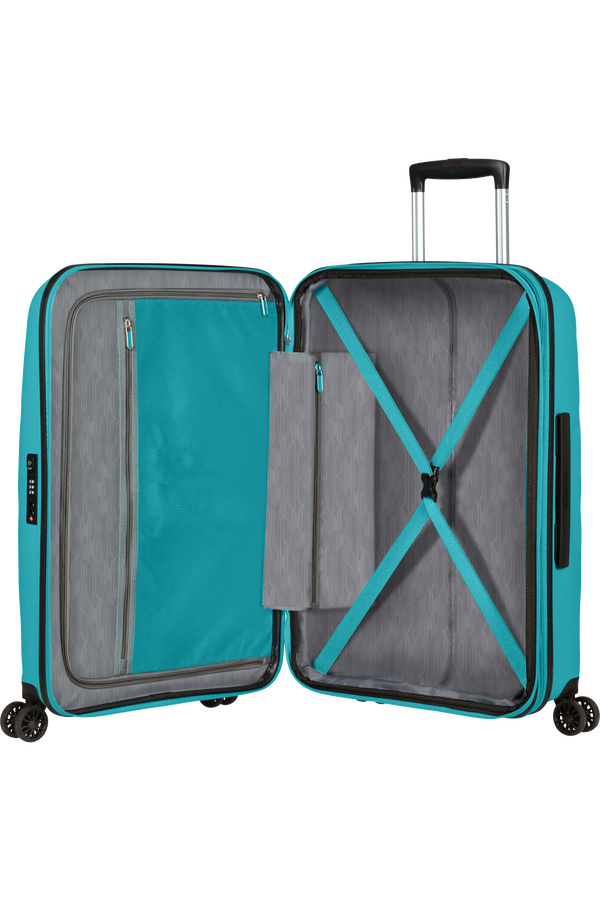 American Tourister Bon Air Dlx Spinner TSA Expandable 66cm  Deep Turquoise