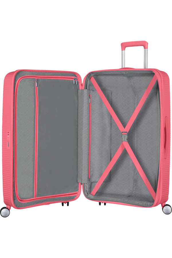 American Tourister Soundbox Spinner Expandable 77cm  Sun Kissed Coral