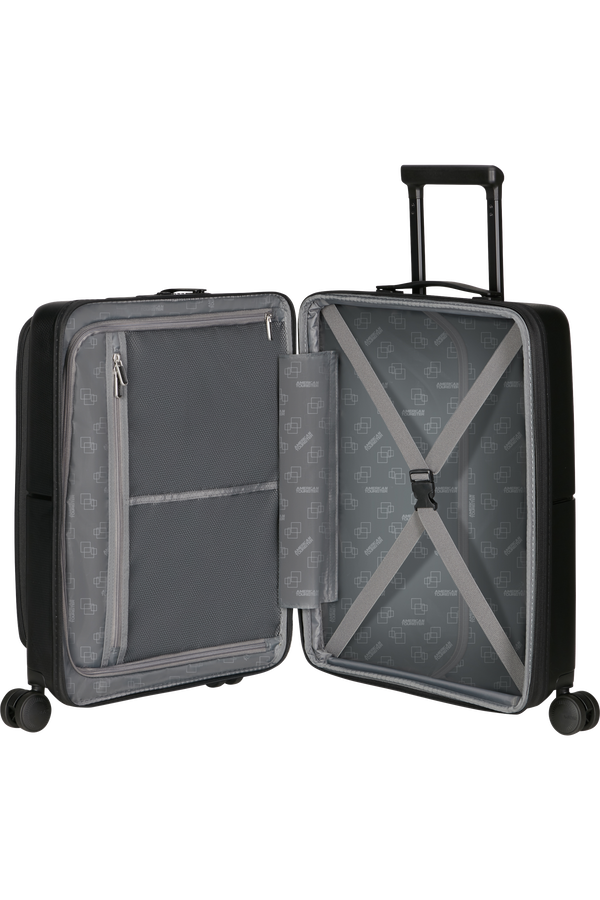 American Tourister DashPop Spinner Expandable Frontloader 55cm  True Black