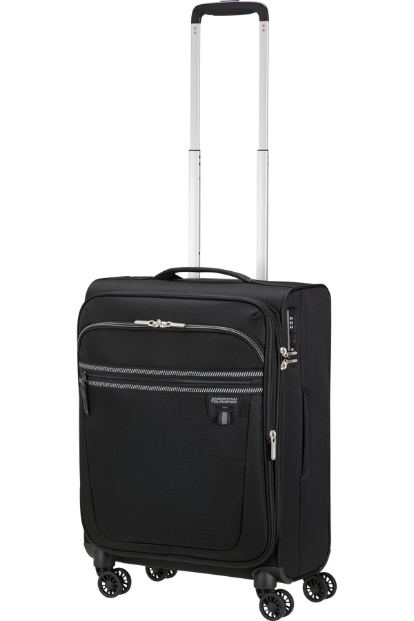 American Tourister Aerospin Spinner Expandable S  Schwarz