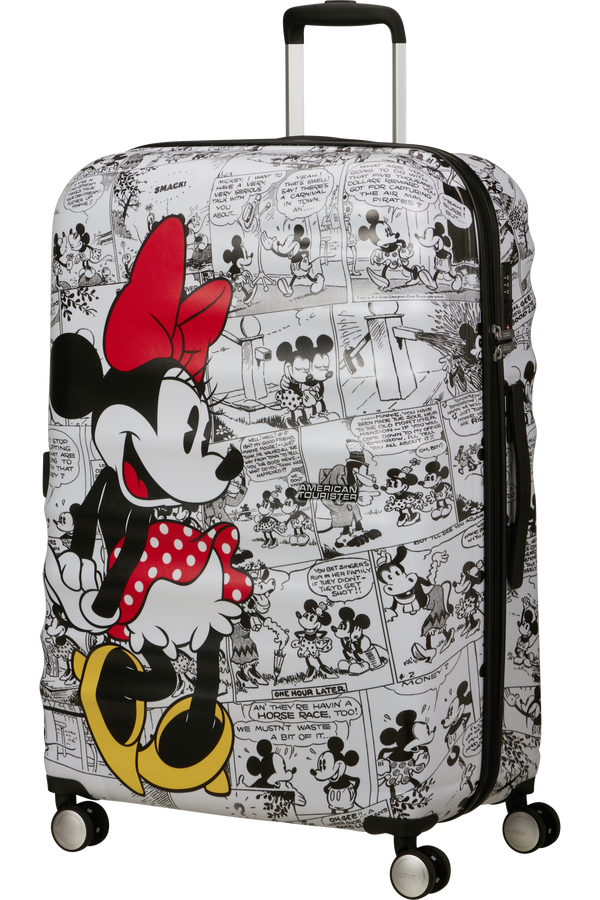 American Tourister Disney Wavebreaker Spinner TSA Disney Fl 77cm  Minnie Comics White
