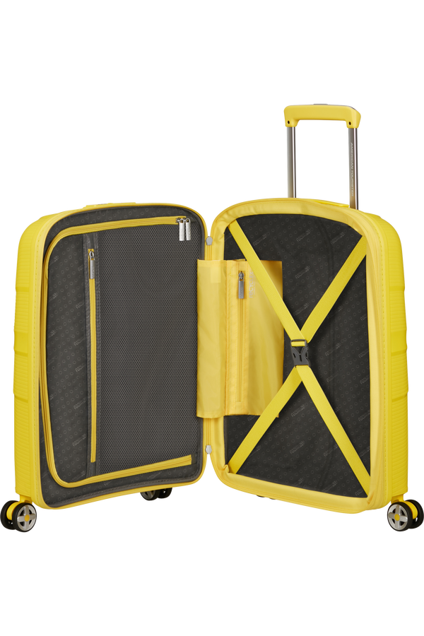 American Tourister Starvibe Spinner Expandable TSA 55cm Electric Lemon