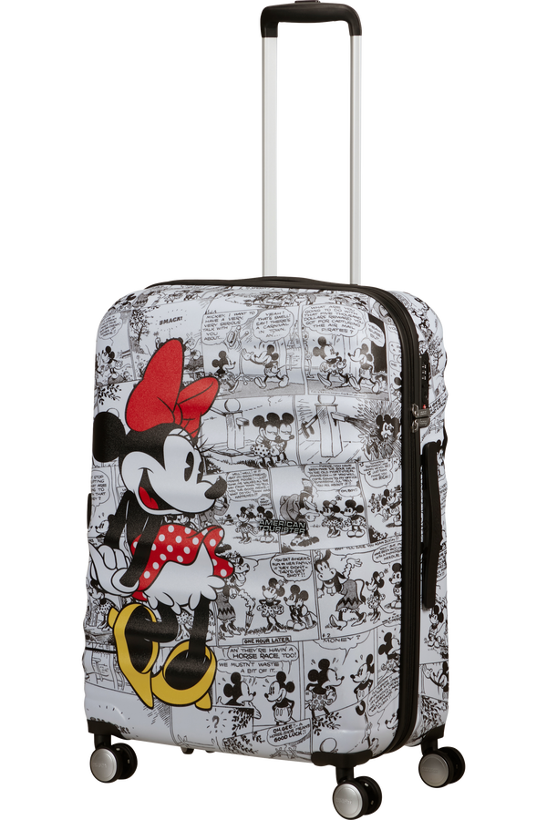 American Tourister Disney Wavebreaker Spinner TSA Disney Fl 67cm  Minnie Comics White