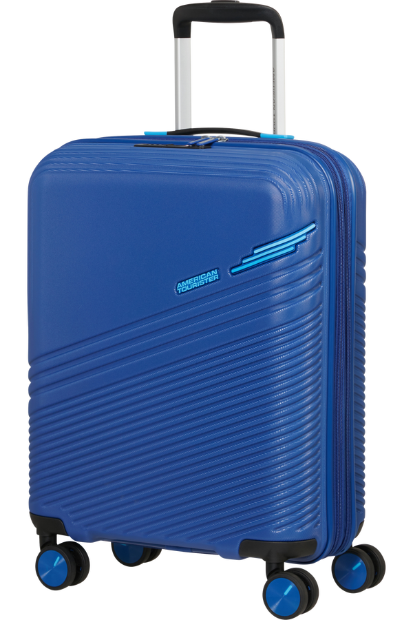 American Tourister Triple Trace Spinner TSA Expandable 55cm  Bleu marine/Bleu