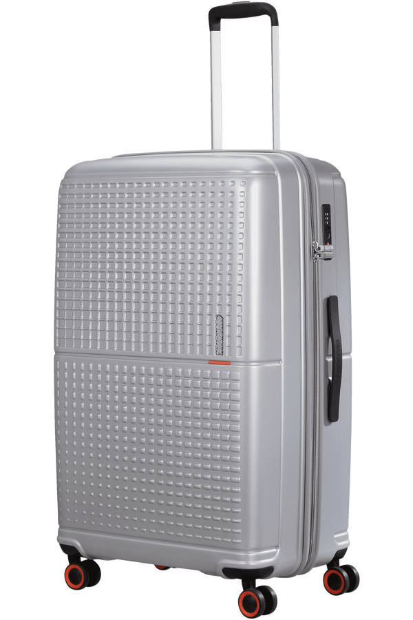 American Tourister Geopop Spinner 77/28 Tsa. 77cm  Argent métal