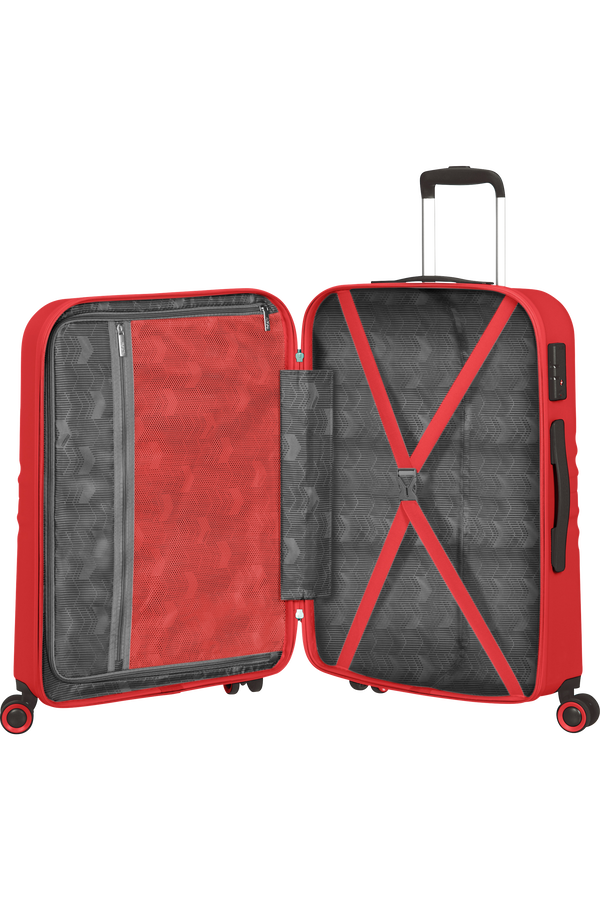 American Tourister Wavetwister Spinner TSA 66cm  Vivid Red