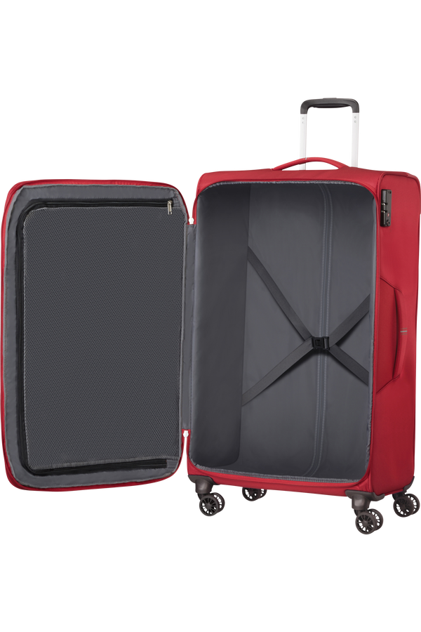 American Tourister Crosstrack Spinner Expandable 79cm  Red/Grey