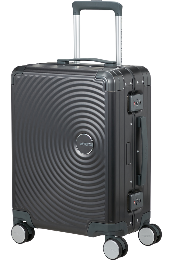 American Tourister Soundbox Alu Spinner TSA 55cm  Brushed Anthracite