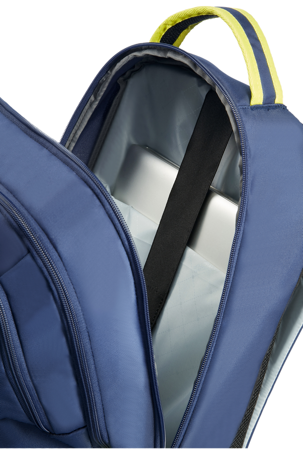 American Tourister Urban Groove Laptop Backpack  True Navy/Lime