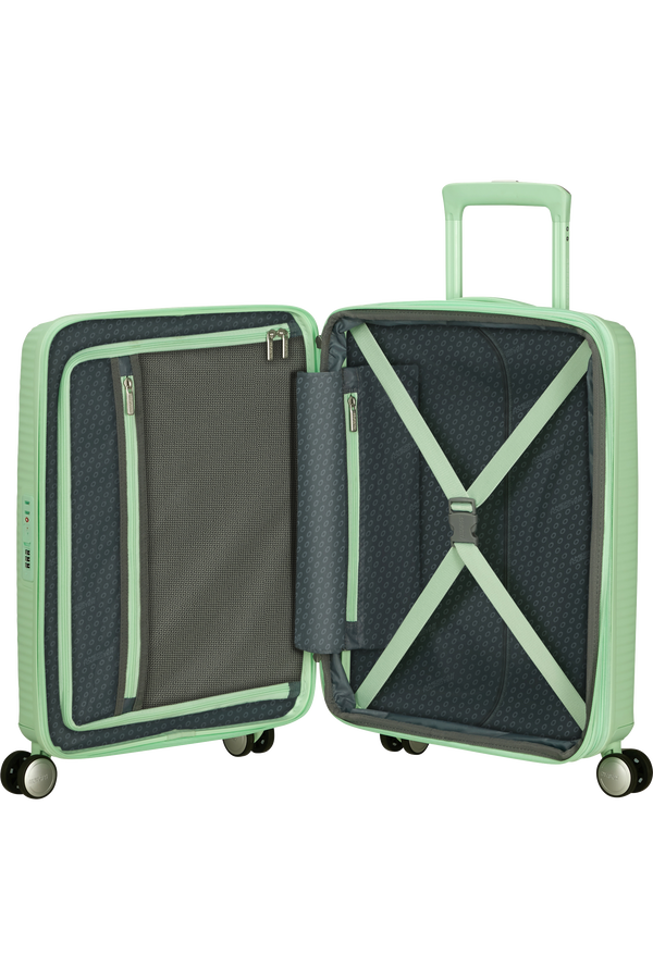 American Tourister SoundBox Spinner TSA Expandable 55cm  Pastel Green