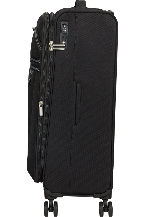 American Tourister Aerospin Spinner Expandable M  Schwarz